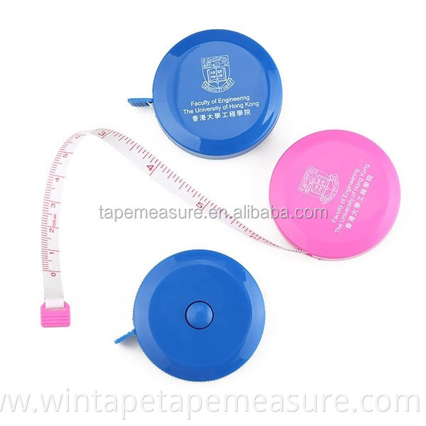 Cheap oem mini small lovely plastic retractable mini plastic tape measure for kids